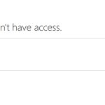 SharePoint sorry no access