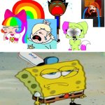 SpongeBob SquarePants isn't laughing. | image tagged in ruin this fill in meme 216,not funny didn't laugh,deviantart,spongebob squarepants,cringe,total drama | made w/ Imgflip meme maker