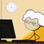 PC Master Race Hair Blowing GIF Template