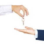 handing over key giving key