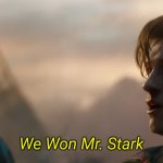 We Won Mr. Stark template