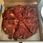 Extreme pepperoni pizza