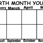 your birth month your blank