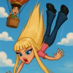 girlfriend plummeting meme