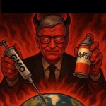 Bill Gates vaxx devil