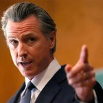 Gavin Newsom pointing
