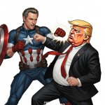 Gavin Newsom Punching Trump