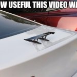Tiny car spoiler