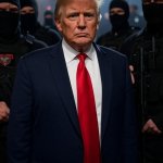 Donald Trump Armed Men black uniforms masks Dictatorship