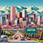 Cartoon of Entering Denver City Limits