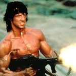 Rambo blasting