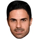 Mikel Arteta face cut out