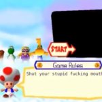 Toad being a savage. meme
