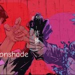 Moonshade and Denji announcement template meme