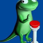 Lizard with Button