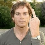 Middle finger Dexter