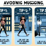 ? How to Avoid Getting Mugged Image idea: Person walking alone a