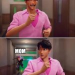 My mom won't let me play games | ME ON ROBLOX; MOM | image tagged in k-pop demon hunters | made w/ Imgflip meme maker