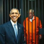 Obama with a clean record, Trump with 34 felony convictions.