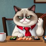 Sushi cat
