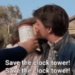 save the clock tower GIF Template
