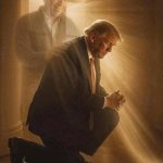Trump praying