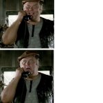 Beef on the telephone. template