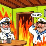 Yes sir in burning ship