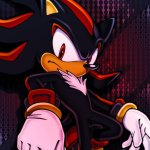 Shadow the hedgehog.