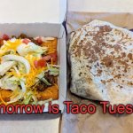 Taco Tuesday | Tomorrow is Taco Tuesday! | image tagged in taco tuesday | made w/ Imgflip meme maker