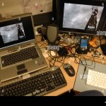 messy desk