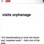 Blank visits orphanage