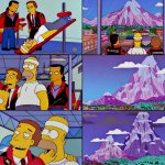 Homero mirando las colinas