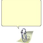 Clippy with bubble
