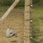 Boy in striped pajamas