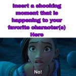 Asha shouts no at who meme