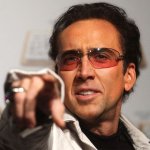 nicolas cage pointing