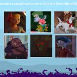 Ten Characters I'd Like To See in Dreamlight Valley | image tagged in ten characters i'd like to see in dreamlight valley | made w/ Imgflip meme maker