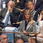 Marine Corps Gen. John Kelly face hidden while Trump talks crap.
