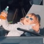 kid drink n chill GIF Template