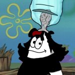Claire head stuck in bottle meme