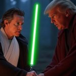 Gavin Newsome Donald Trump Star Wars Jedi vs. Sith Lord