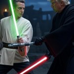 Gavin Newsome Donald Trump Star Wars Jedi vs. Sith Lord