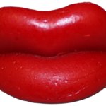 Wax lips transparent