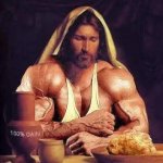 Bodybuilder Jesus