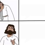 Jesus before and after meme