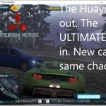 The Huayra's Is out and ULTIMATE's Is In  New car Same chaos meme