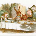 alice in wonderland tea party template