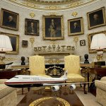 King Donald Trump the First - gold Oval office and bribes
