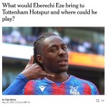 Eze to Spurs or Not?